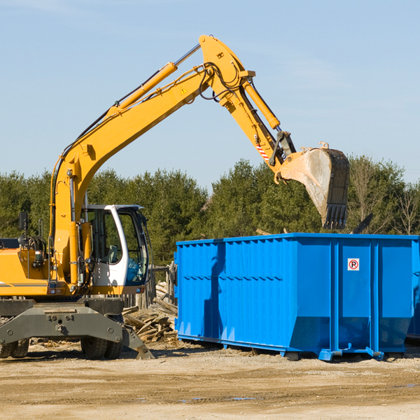 can i rent a residential dumpster for a construction project in Blooming Glen